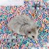 Coolybi Absorbent Rainbow Paper Pellets with Flower Scents for Hamster Bedding - Dust-Free Shavings and Landscaping Supplies