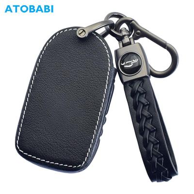 Deri araba anahtarı durum uzaktan Fobs koruyucu kapak anahtarlık tutucu oto aksesuarları Volvo XC40 XC60 XC90 V60 V90 S60 S90 2019 2020