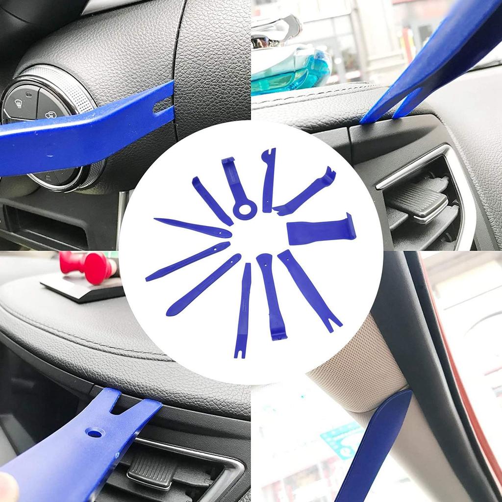 11Pcs/Set Auto Trim Removal Kits Fiberglass Nylon Car Radio Repair Kit Audios Radio Removal