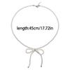 Elegant Pearls Bowknot Necklace Fashion Collar Necklace Clavicle Chain Choker