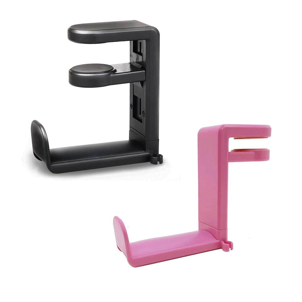 Headphone Stand Holder Adjustable Rotating Bracket for Headset Hook Hanger Earphone Rack Space Saving Accessories
