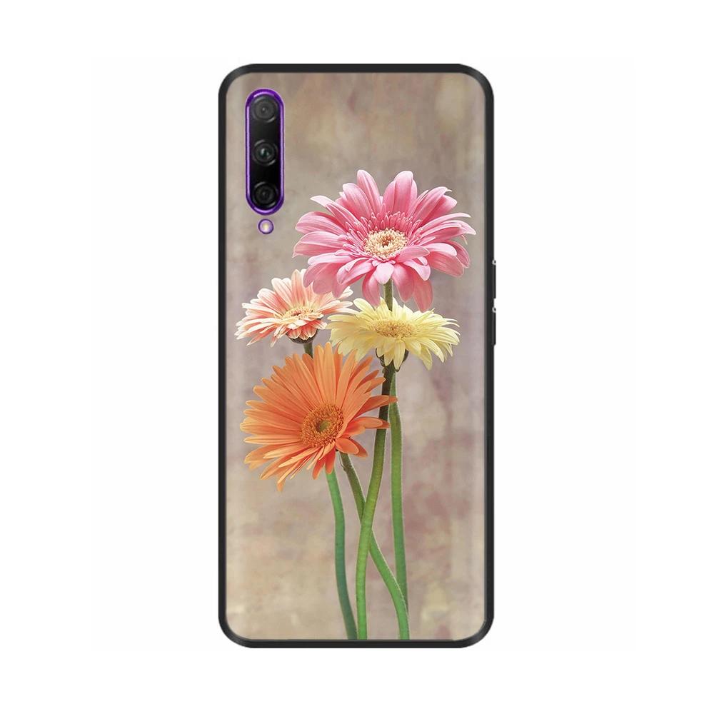 Black Silicone Case For Huawei P Smart Pro Case Cute Soft Cover for Huawei P Smart Pro Fundas PSmart Pro Protective Shell Capas
