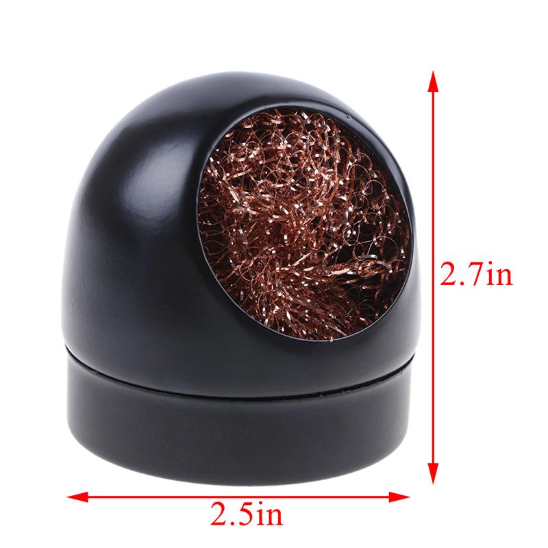 Welding Soldering Solder Iron Tip Cleaner Cleaning Steel Wire With Stand Set