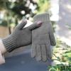 Touch Screen Gloves Plus Velvet Warm Brushed Knitted Women's Winter Cute Warm Woolen Warm Men's Cycling Protection Against Cold