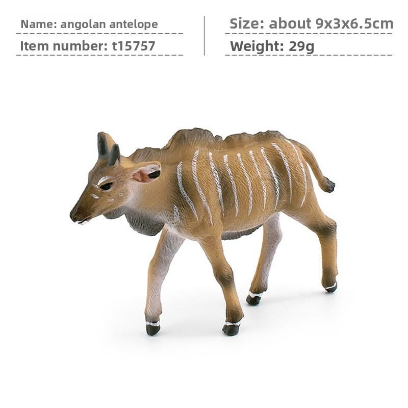 Childs Science Learning Jungle Animal Pvc Toy With Realistic Antelope For Classroom Display