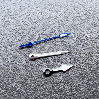 Green Lume Arrow Shape Silver Trim Blue Second Hand Watch Hands Fit NH35 NH36