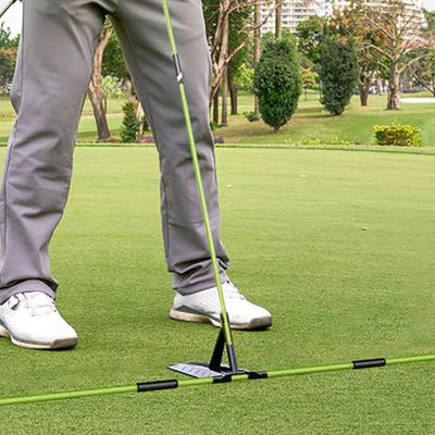 Golf Swing Alignment Rod Golf Alignment Stick Holder Swing Practice Plate Trainer Swing Angle Adjust Postures Correction Aid