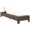 Day and Night - Day and Night Lounger with Brown Synthetic Rattan Cushion