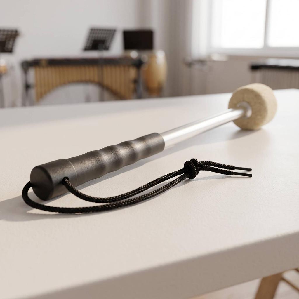 Marching Drum Mallet with Lanyard Non-Slip Percussion Beater