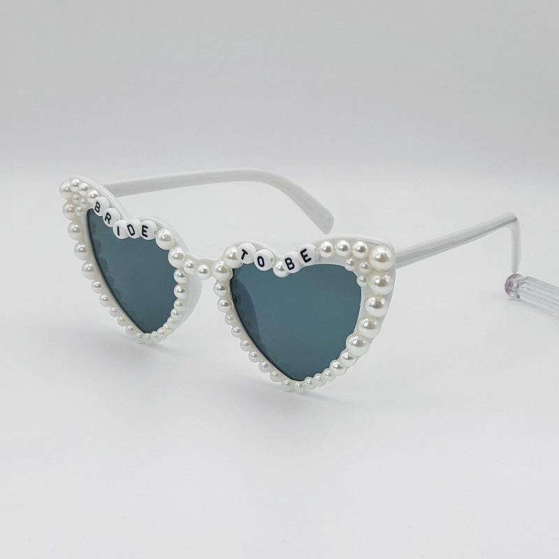 2024 Trendy Pearl Bride Sunglasses for Women's Weddings & Birthday Parties - Euro-American Style