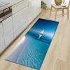 1Pcs Beautiful Scenery Pattern Floor Mat Modern Kitchen Polyester Rug Non-Slip Colorful Indoor Carpet, For Home Bathroom Bedroom Living Room Decor