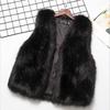 Haining imitation fur vest women's autumn and winter imitation fox hair vest plush vest top sleeveless jacket