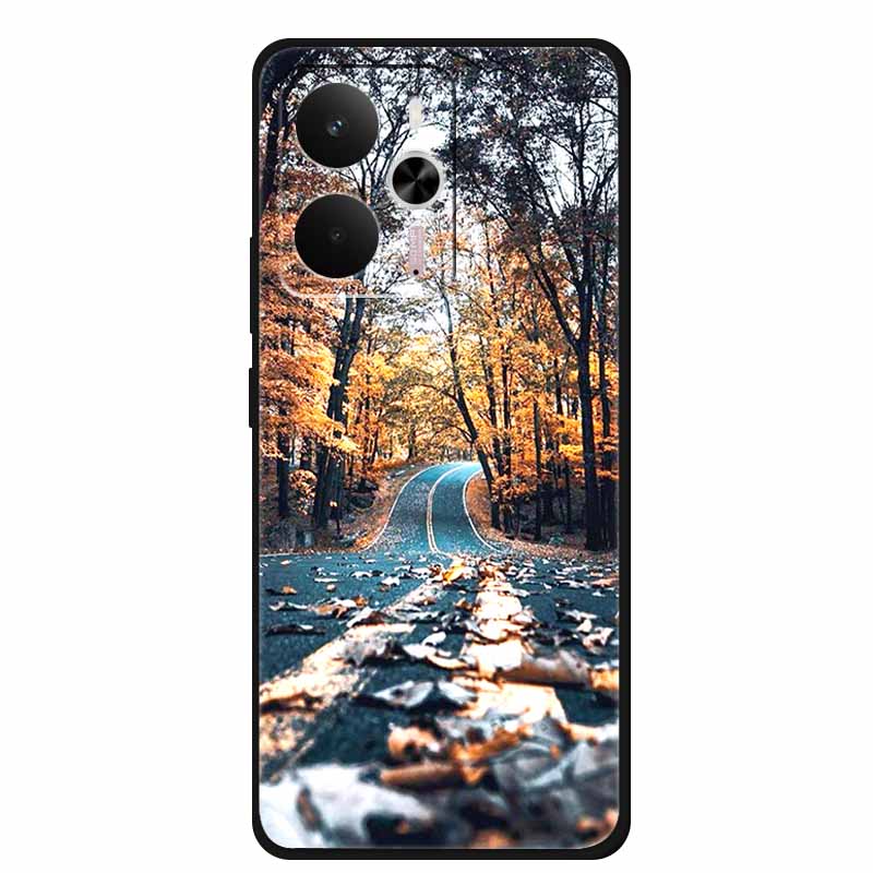 For Realme 14 Case Soft TPU Black Silicone Cover for Realme 14 5G Global RMX5070Soft Case Shockproof Cover RMX5070 Oppo Realme14