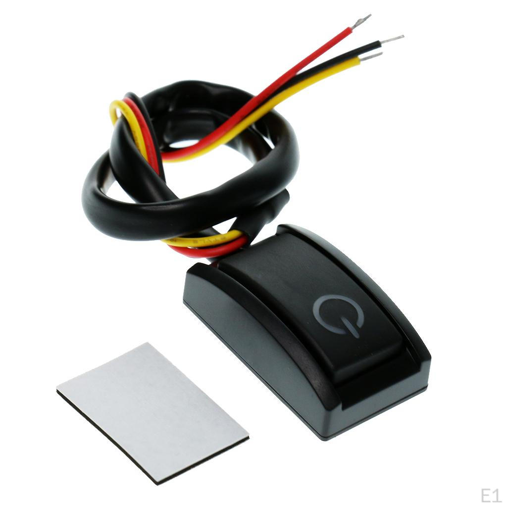 Auto Replacement 200mA 2.4 Button Switch DC12V Made of and Metal