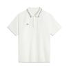 Color Block Comfortable Breathable Versatile Short Sleeve Polo Shirt Men Tops Off-White APLV063-1
