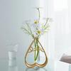 Creative Bottle Decoration - 1PC Iron Art Clear Glass, Dry Flower Arrangement Hydroponic Planter Vase