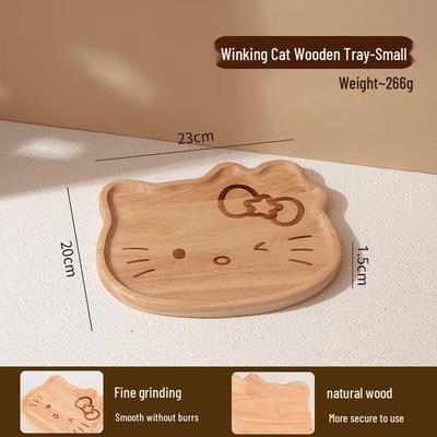 Minna Solid Wood Cat Dessert & Fruit Tray