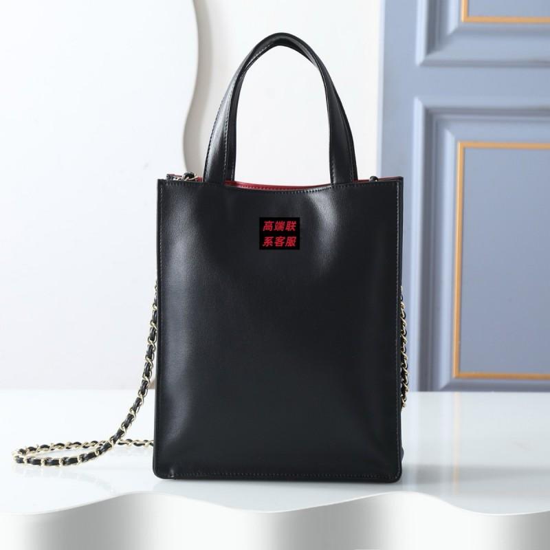 Minimalist Leather Tote Bag - Versatile Crossbody Shoulder Work Large Capacity