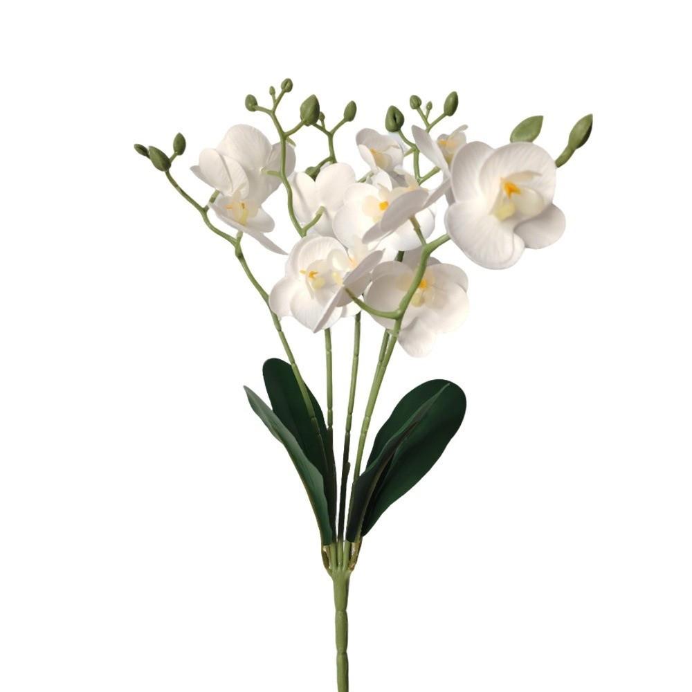 15 Heads Artificial Phalaenopsis Bouquet Photography Props Wedding Fake Flower  Wedding Decoration