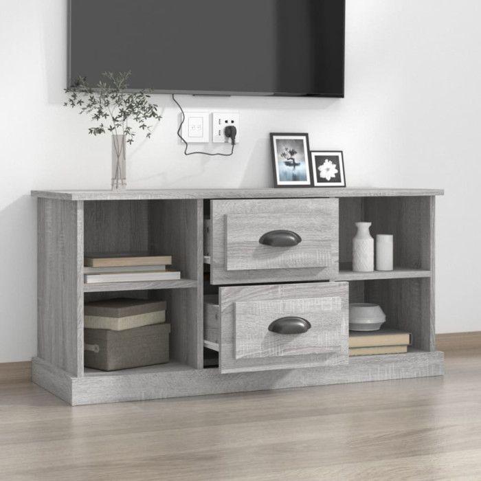 VidaXL Meuble TV sonoma gris 99,5x35,5x48 cm bois d'ingénierie 816278