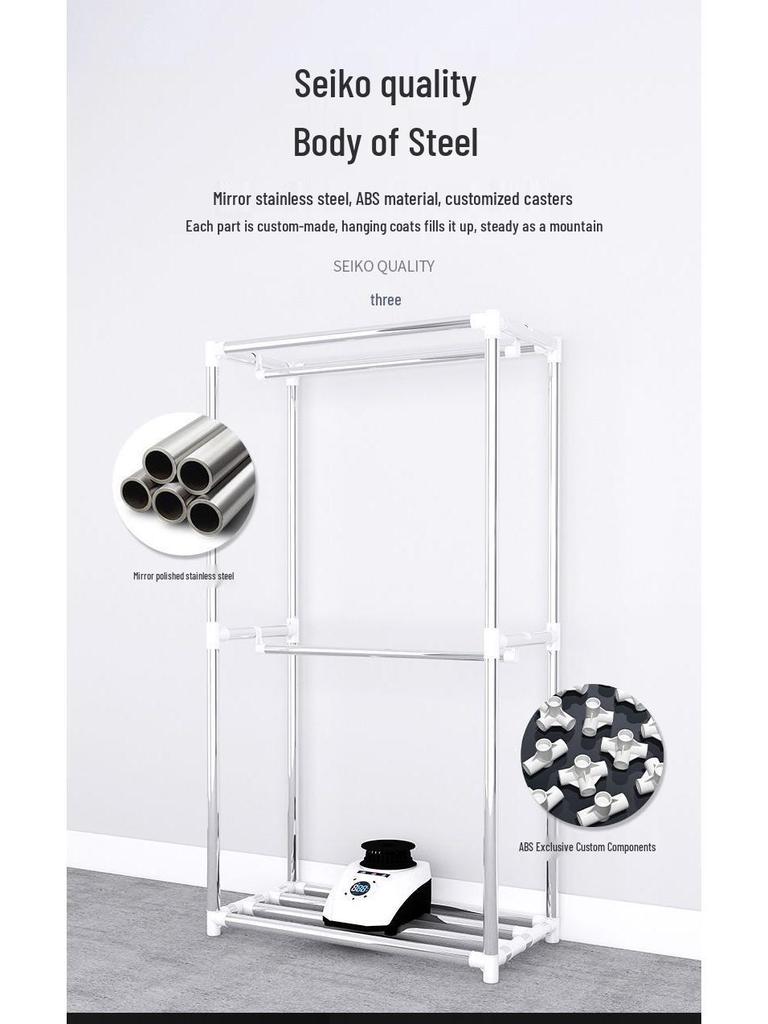 Thickened Steel Pipe Cloth Wardrobe for Bedroom or Dorm Storage, Winter Style