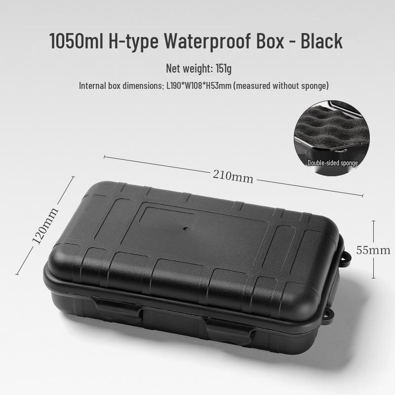 Compact EDC Outdoor Survival Kit: Shockproof, Pressure-Proof, Waterproof Sealed Box for Wilderness Adventures