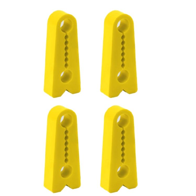 4pcs/Set Auto Door Vibration Dampener Silicone Pads Buffer Pad Universal Lock Buffer Noise Reduction Shock Absorbing