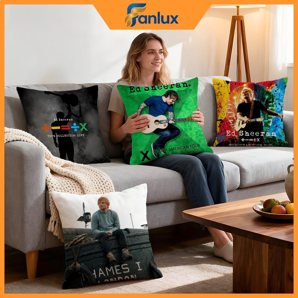 Singer Ed Sheeran Cushion Cover Pcs Decorative Covers Soft Cushion Case for Sofa Couch Decor x x Pillowcases