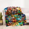 Roblox Blue Fire Block Blanket Warmthful Decor Suitable For Sofa Bed Bedding Allseason Use Modern Best Holiday Gift For Friends Family