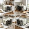 30x90cm Dust Resistant Cotton Linen Microwave Cover Household Linen Cloth