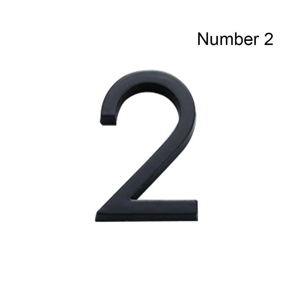 5/10cm Durable Self-Adhesive For Home Mailbox Hotel Address 0 To 9 Number Plate Sign Door Label Numeral Tag