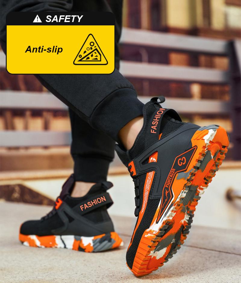 High Top Safety Shoes Men Steel Toe Work Shoes Men Anti-puncture Safety Shoes Woman Work Safety Boots Man Indestructible Shoes