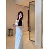Gentle Wind White Suspender Halter Dress Children's Summer New Seaside Vacation Temperament Beautiful Long Dress
