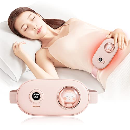 

2024 Improved New Waist EMS Heating Belt, Waist Supporter, Abdominal Support, 5 Adjustable Belt Settings, 3 Heating Levels, USB Rechargeable, LCD Disp