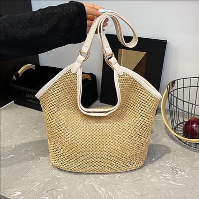 New Large-capacity Tote Bag Women's Casual Versatile Shoulder Vacation Beach Bag