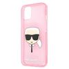 Karl Lagerfeld Klhcp13Skhtuglp Iphone13 Mini 5,4 Różowy/Pink Hardcase Glitter Karl`s Head