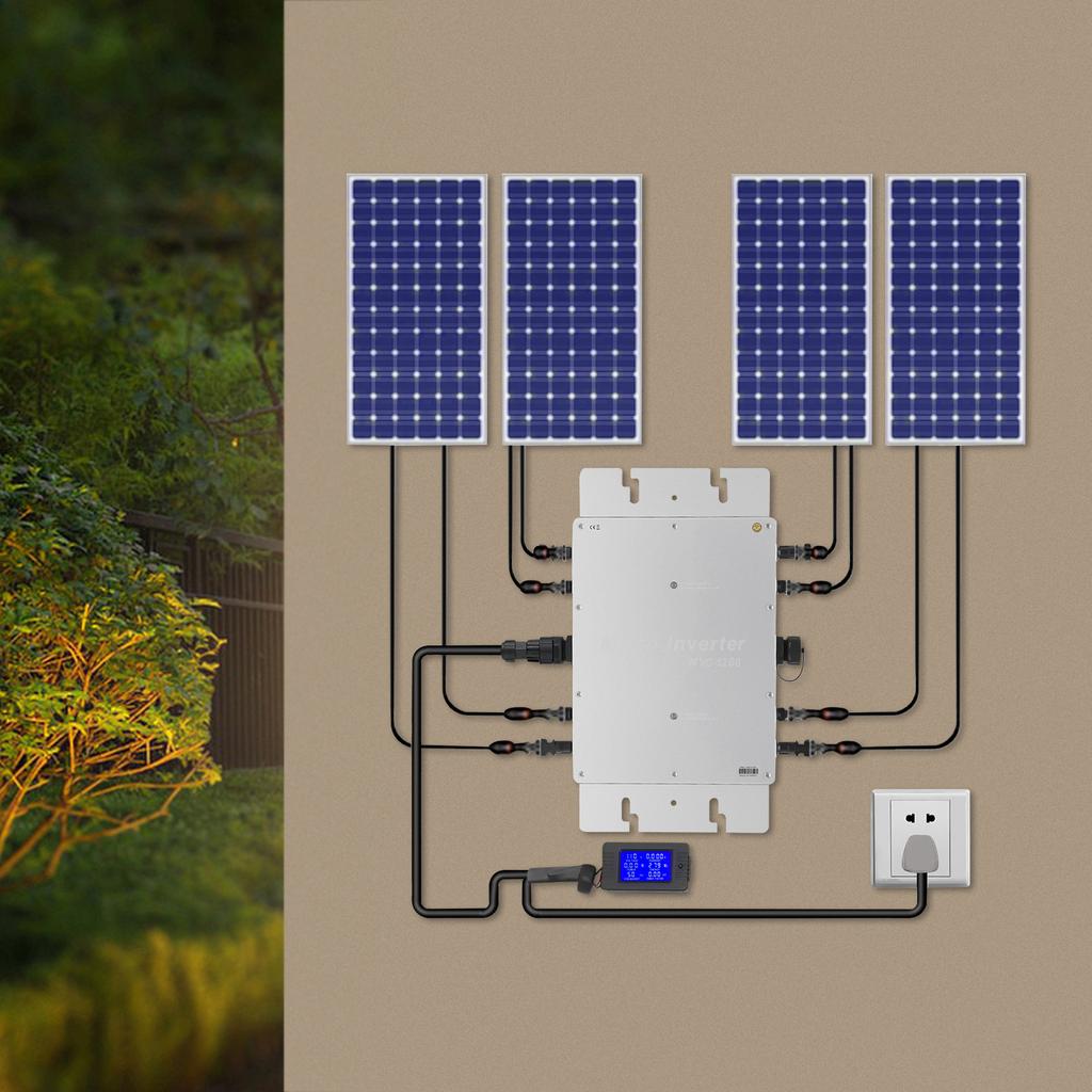 1200W Solar Grid Tie Inverter, Aluminium Alloy Housing Solar Power Inverter, Stable Performance Solar Panel Matching Inverter