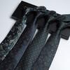 Pattern Tie Men'S, High-End Conference And Banquet Photography Personality Green Stripe Business Long Hand Tie