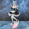 "Anime 'Re:Zero -Starting Life In Another World-' Rem, Rem with Cat Ears Maid Figure, Prize Beauty Handcrafted Display Model"