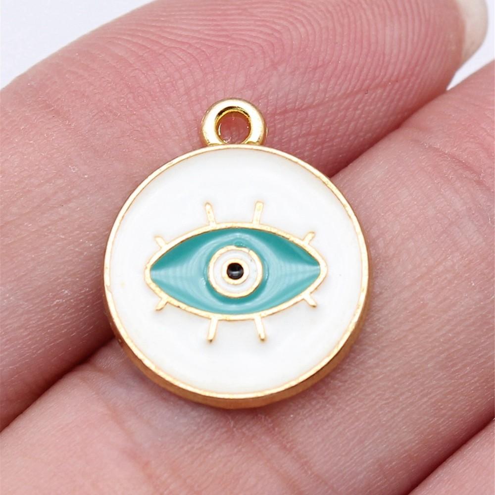 Шармы Талисман Амулет Эмалевые Подвески Минималистичные Ювелирные Компоненты QC129 A24-10pcs-16x18mm