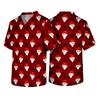 Men's Christmas Theme Caregiver Uniform, Holiday Scrub Top for Nurses and Workers