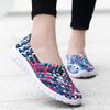 Damen Sneakers Sommer Atmungsaktiv Leichte Slipper Damen Flache Schuhe Damen Loafer Manuell Gewebte Flache Damen Freizeitschuhe