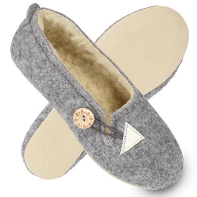 Women’s Eco-Friendly Fur-Lined Slippers – Soft & Warm Comfort for Home (Sizes 36-42)
