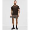 Lululemon Pace Breaker Linerless Short 5  Speckled Heather Olive Brown Multi