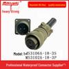 Heavy Duty 5015 2-Pin Male-Female Connector US Standard Plug MS3106A-18-3S Socket MS3102A-18-3P