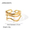 Jieding Stainless Steel Exaggerated Ring - High-end Irregular Design for Women, European and American Style
