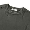 Le Dept [Zhivanov X Le Dept] Garment Damage Round Pullover [Khaki - Zhivanov Pick]