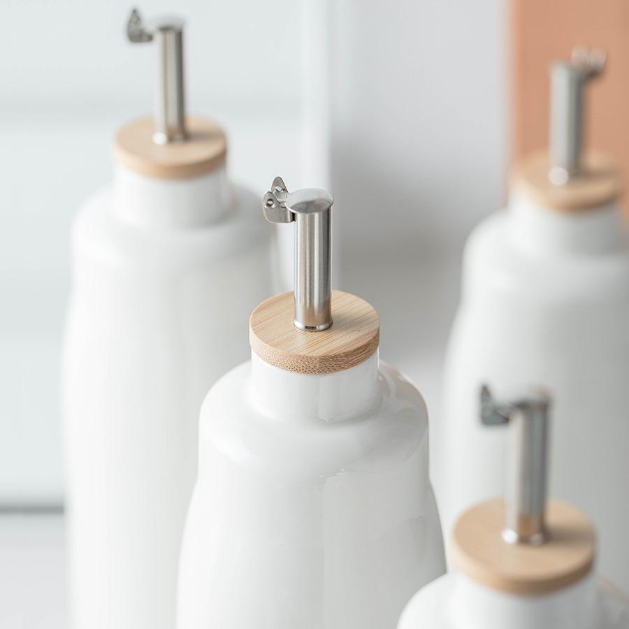 Household Kitchen Small Oil Bottle Does Not Hang Oil Ceramic Soy Sauce Vinegar Seasoning Bottle Kitchen Utensils