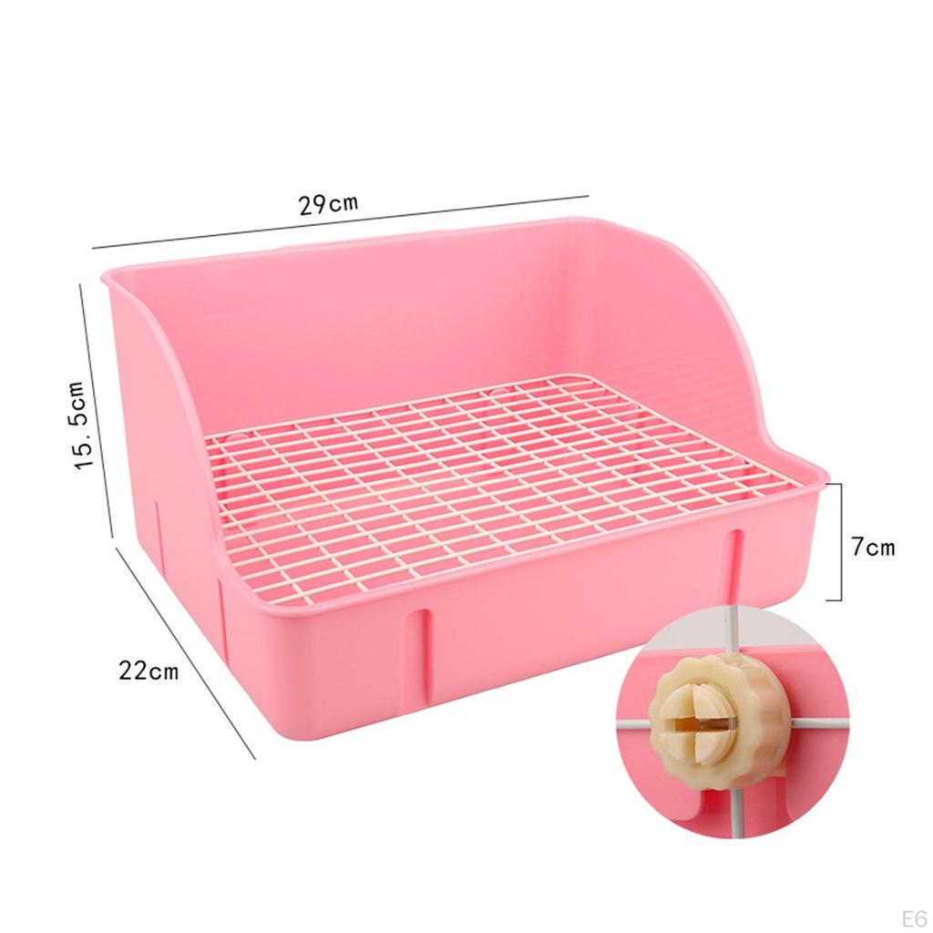 for Small Animal Bunny Guinea Pig Galesaur Ferrets Corner Litter Pan Potty Trainer Pets Cage Toilet