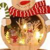 Wooden Ornaments Lighted Decoration Christmas Festival Decoration Ornaments For Tradition Festival Family Holiday Party Cheer